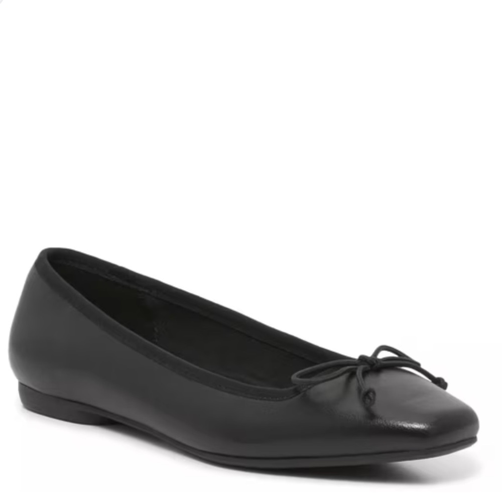 Steve Madden QUEENLY square toe ballerinas flats - black